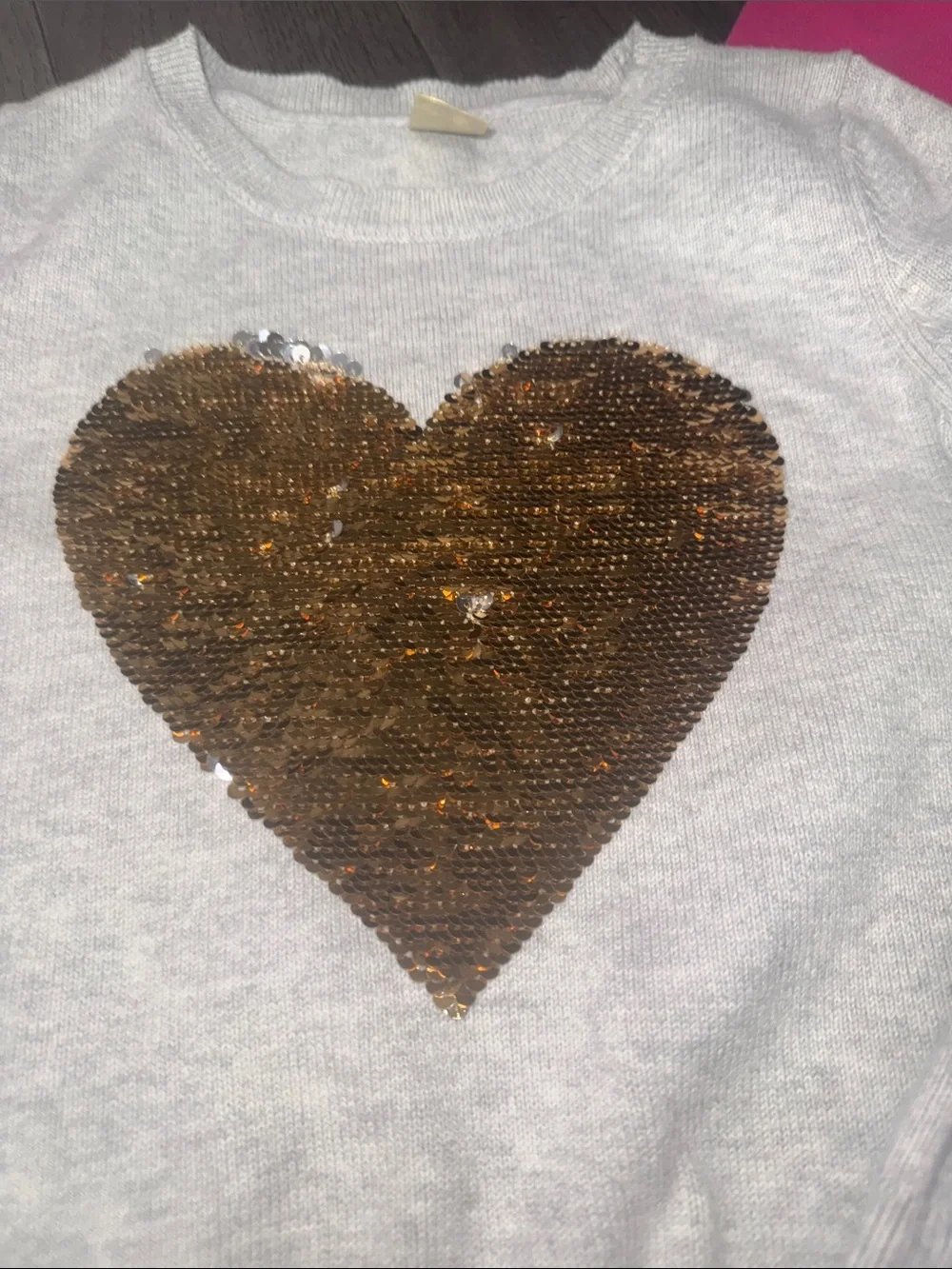 Bundle of Girls' Sweatshirts with Sequin, unicorn and hearts
